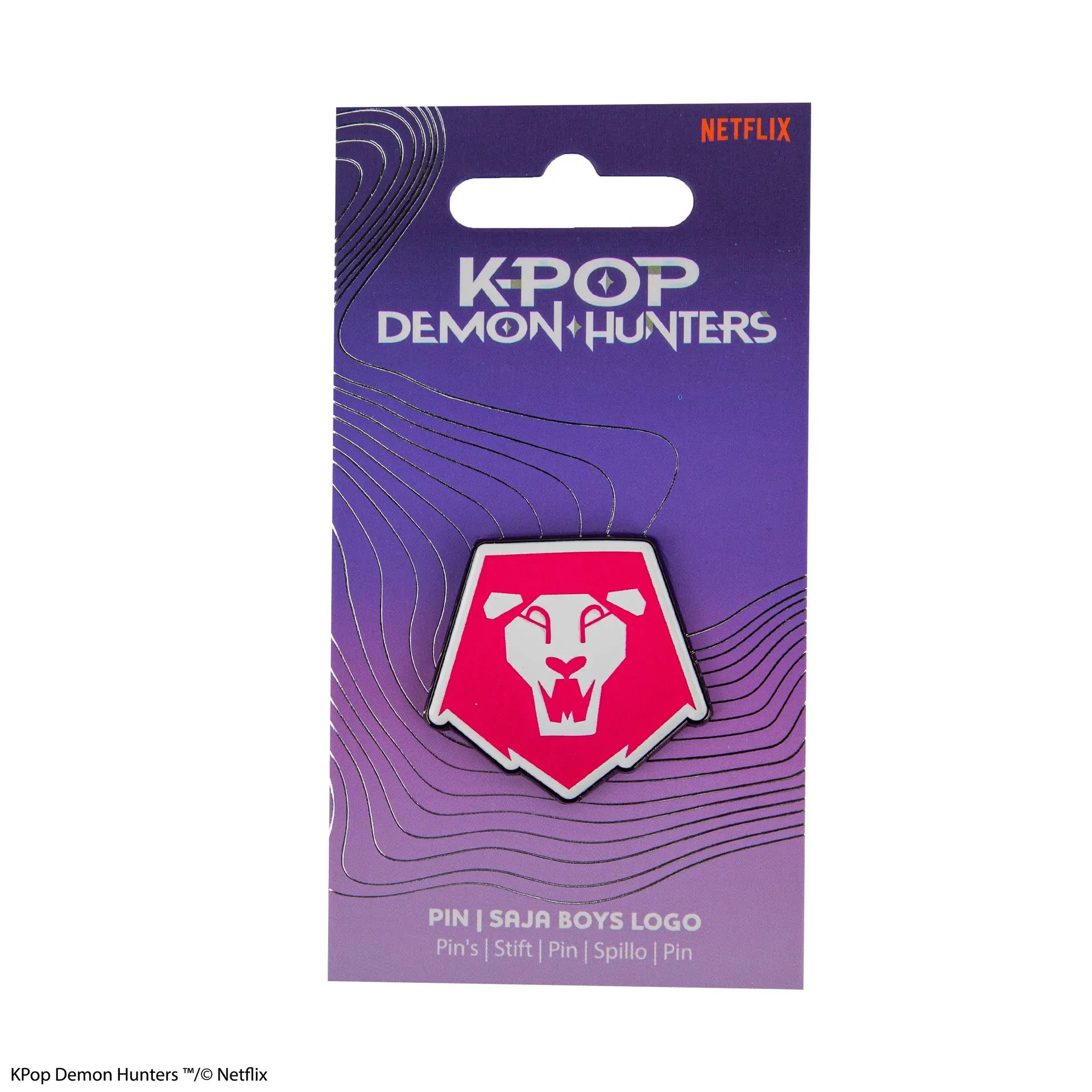 KPOP DEMON HUNTERS SAJA BOYS LOGO PIN