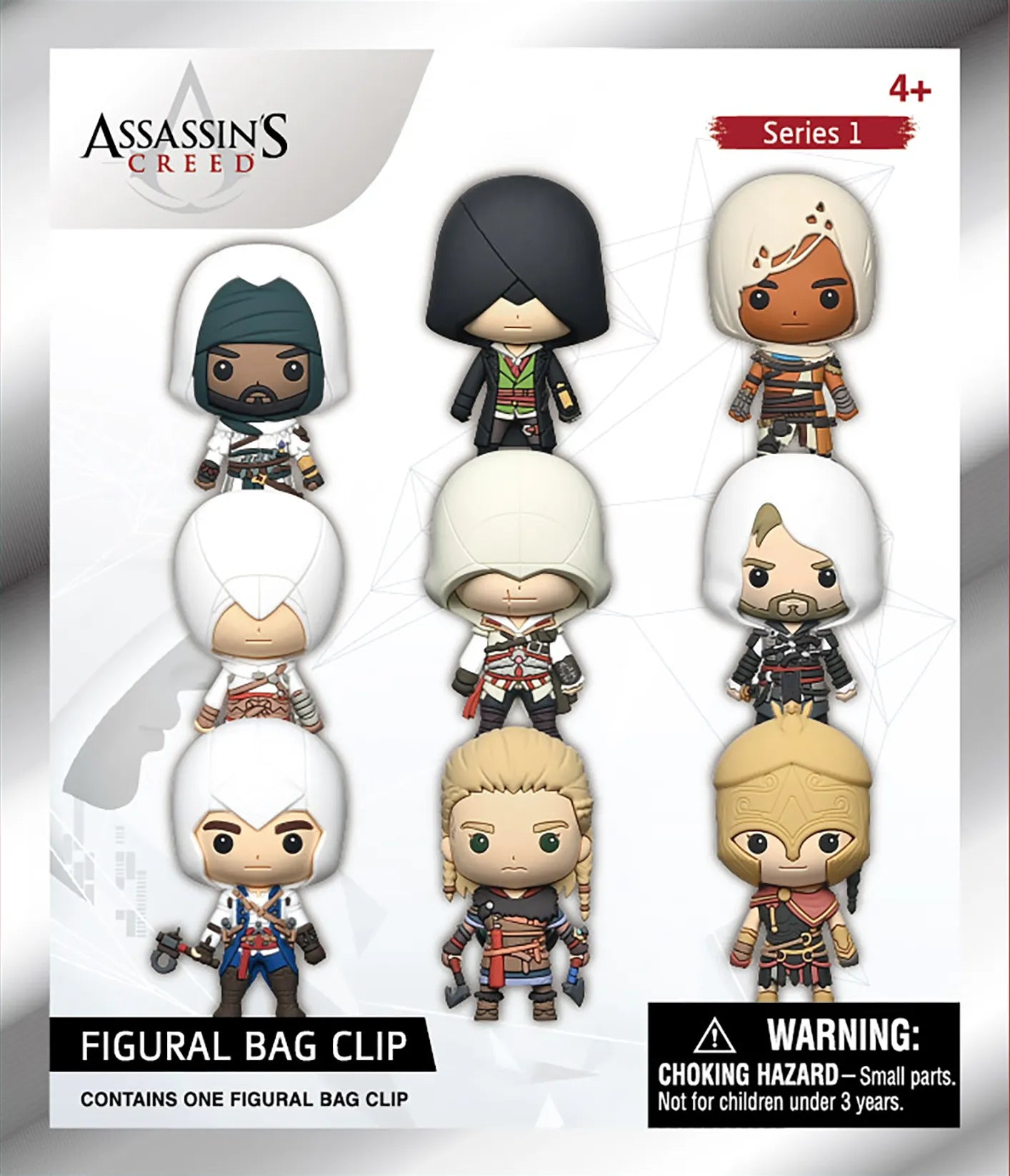 ASSASSIN'S CREED SERIES 1 BAG CLIP BLIND BOX DISPLAY (24)