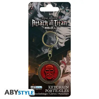 ATTACK ON TITAN COLOSSAL TITAN MEDALLION KEYCHAIN