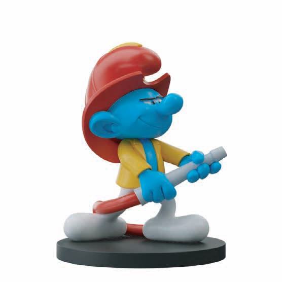 SMURFS FIREMAN RESIN FIGURE