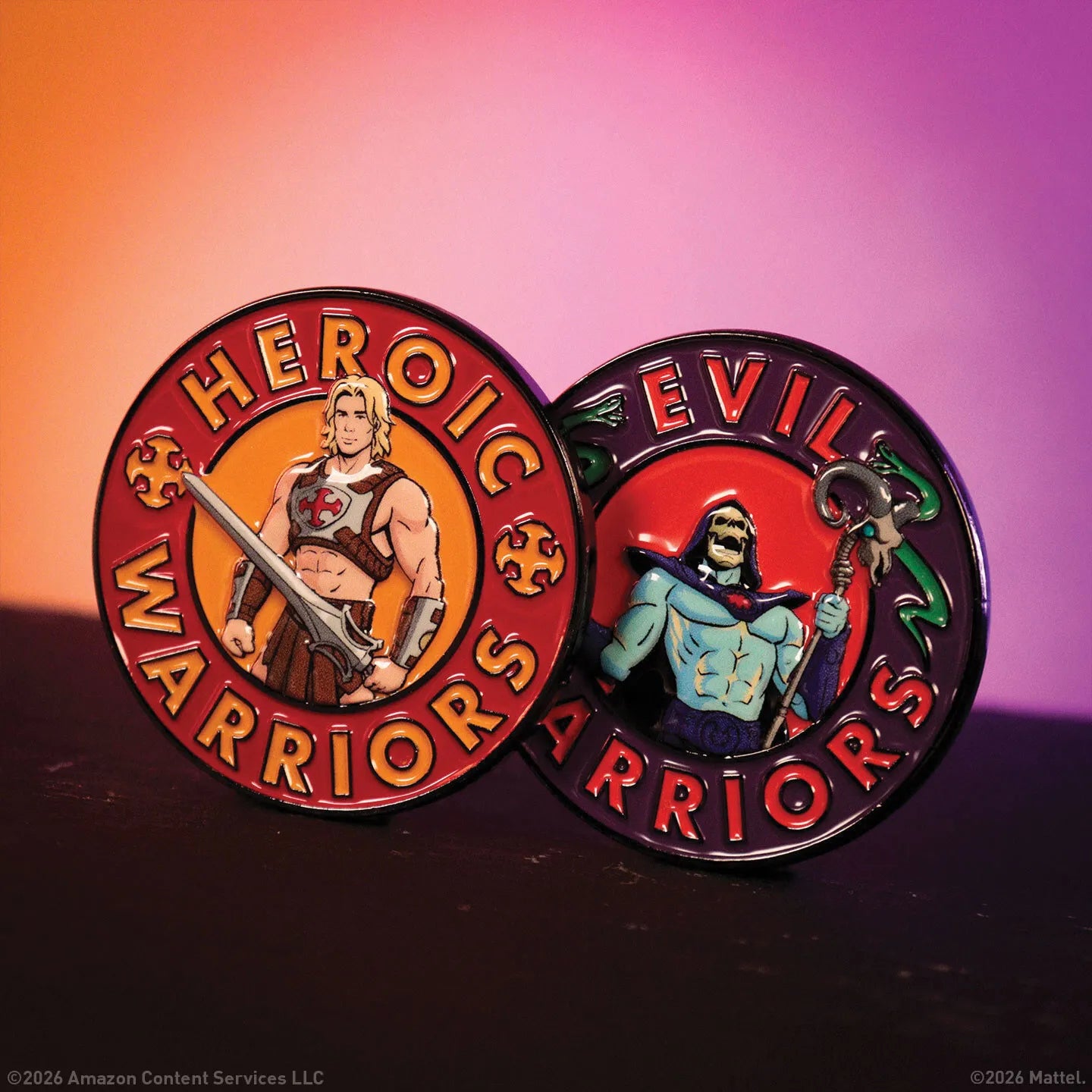 MASTERS OF THE UNIVERSE HE-MAN & SKELETOR LIMITED EDITION COIN