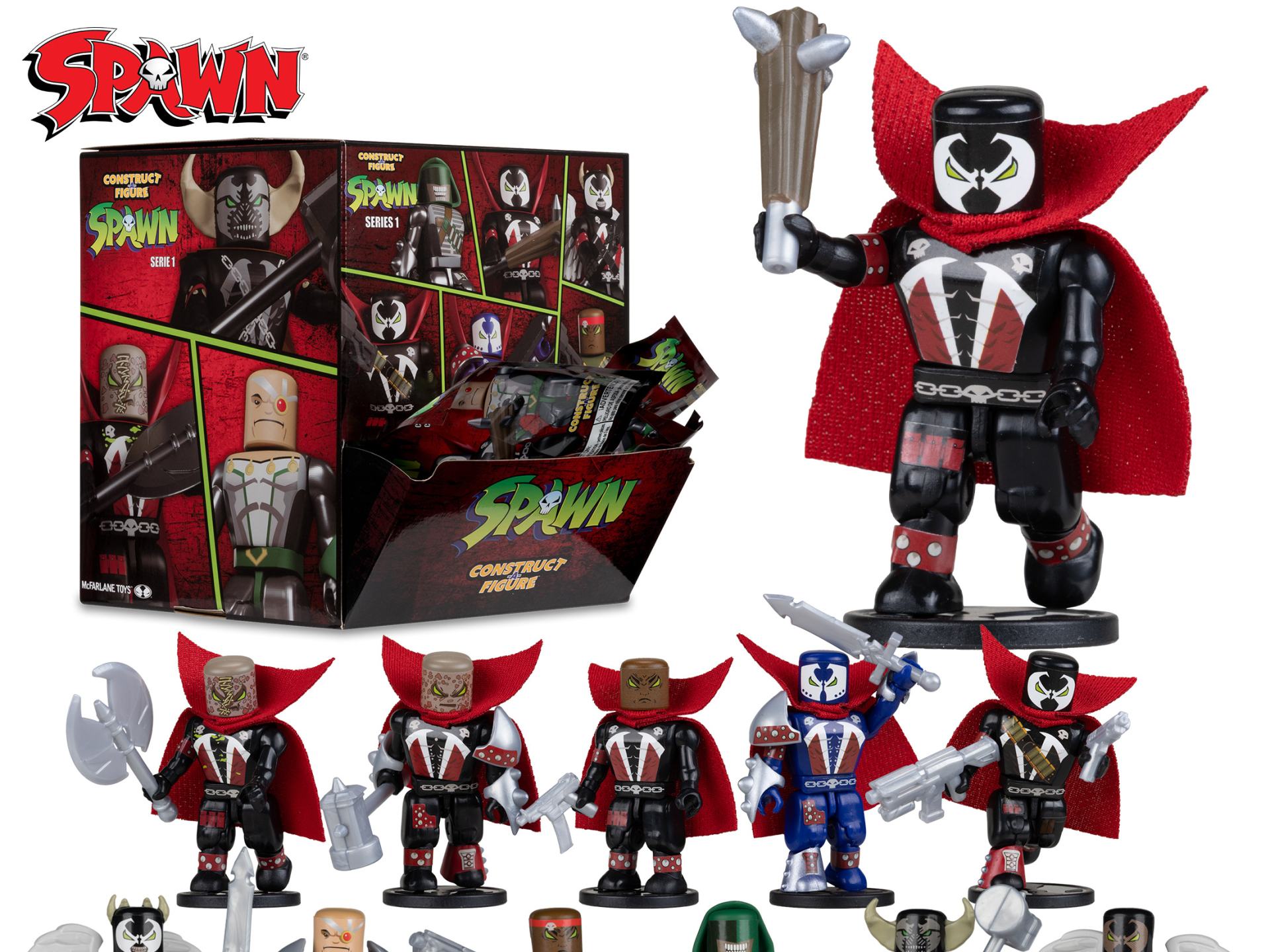 SPAWN CONSTRUCT-A-FIGURE BLIND BAG S1 DISPLAY (36)