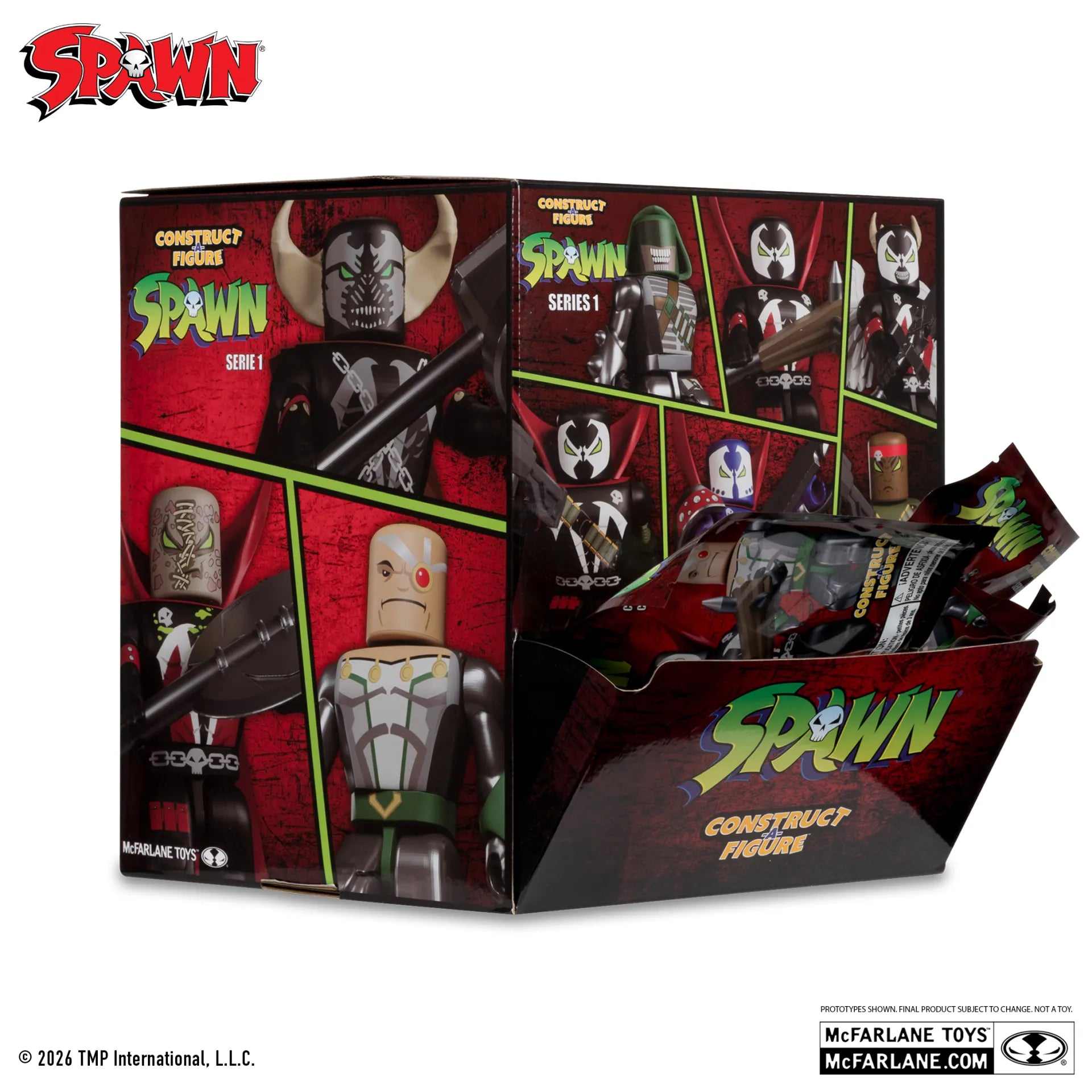 SPAWN CONSTRUCT-A-FIGURE BLIND BAG S1 DISPLAY (36)