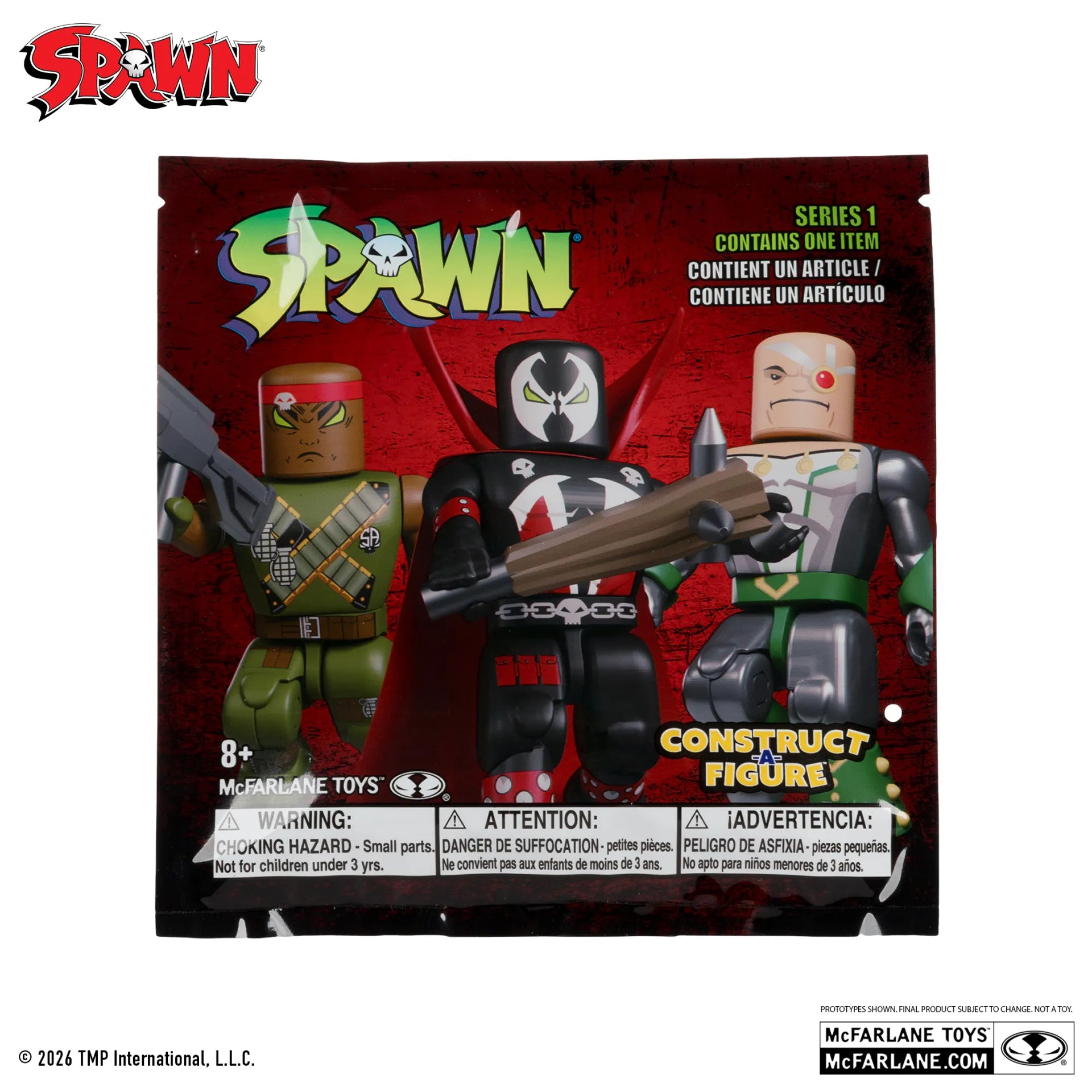 SPAWN CONSTRUCT-A-FIGURE BLIND BAG S1 DISPLAY (36)