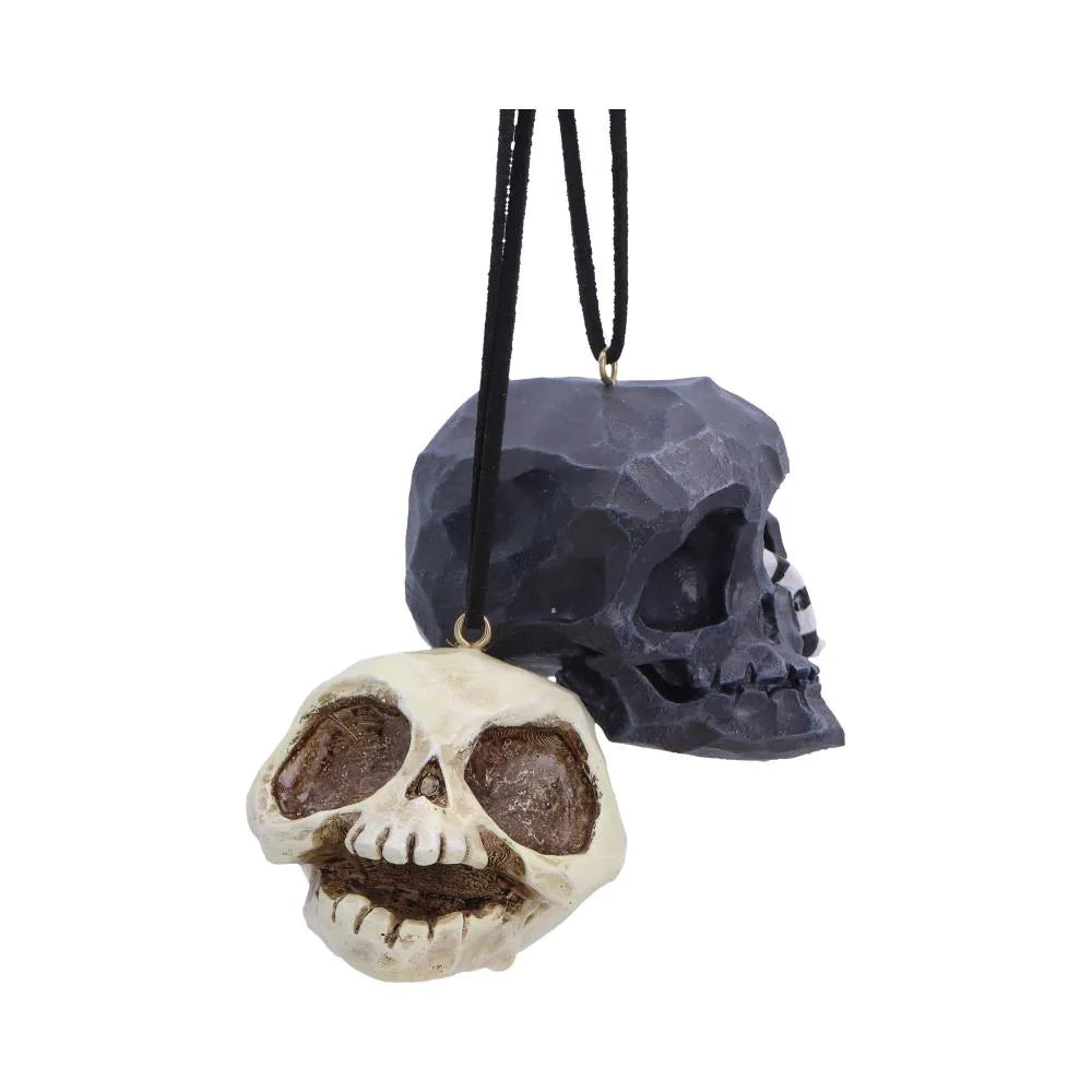 GRIM & GRIN HANGING ORNAMENTS SET (2)
