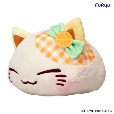 NEMUNEKO CAT ORANGE FRUIT BIG PLUSH TOY