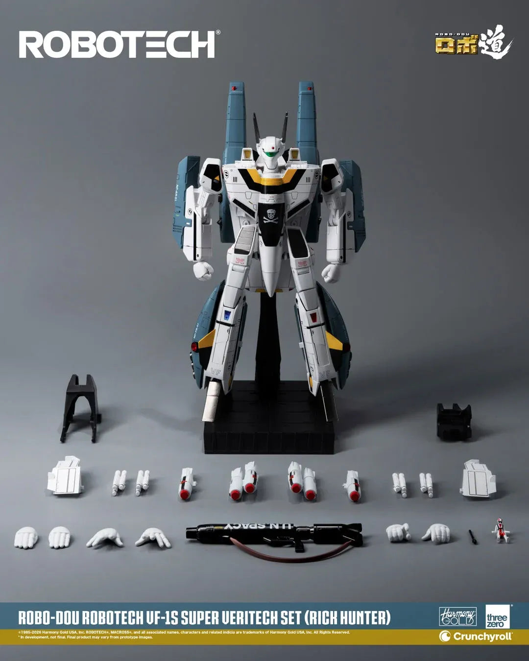 ROBO-DOU ROBOTECH VF‐1S RICK HUNTER SUPER VERITECH SET FIGURE