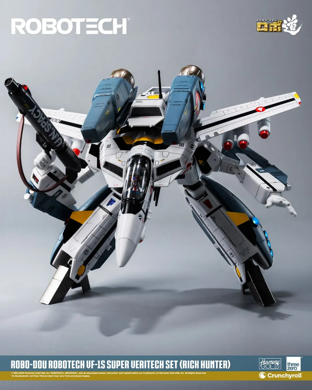 ROBO-DOU ROBOTECH VF‐1S RICK HUNTER SUPER VERITECH SET FIGURE