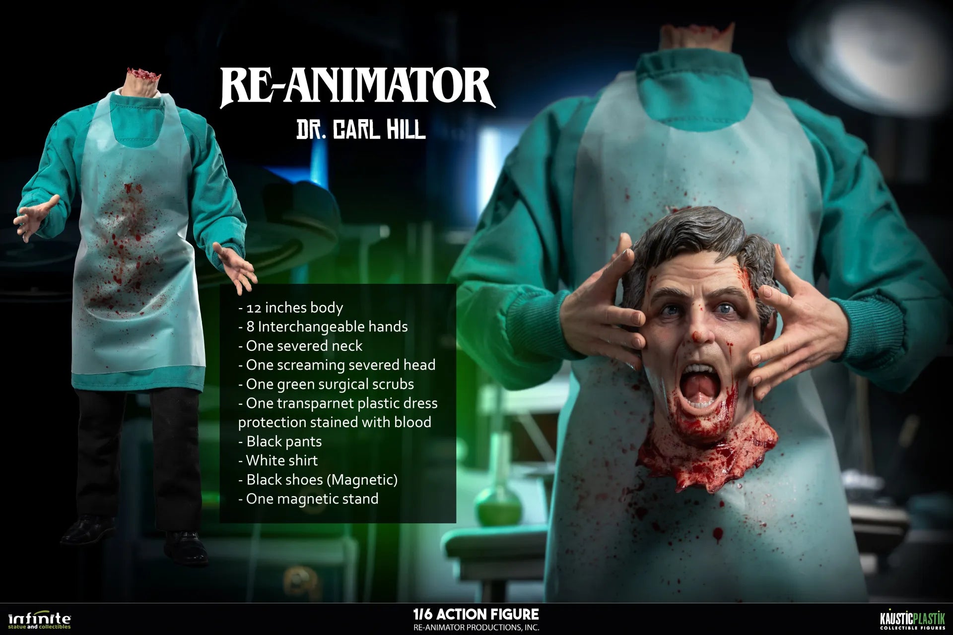 RE-ANIMATOR DOCTOR CARL HILL 1/6 ACTION FIGURE STANDARD EDITION