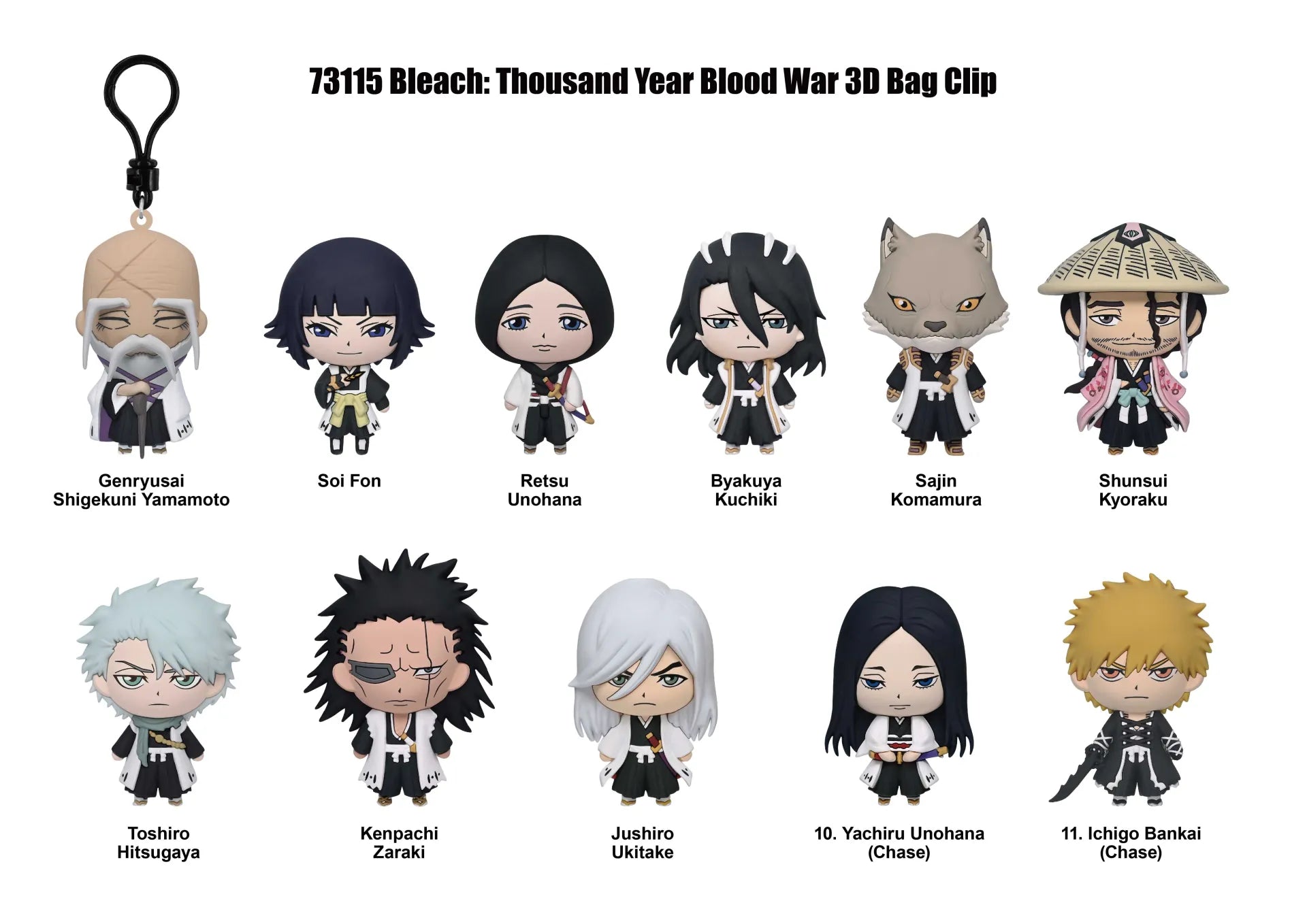 BLEACH THOUSAND YEAR BLOOD WAR S2 BAG CLIP BLIND BOX DISPLAY (24)