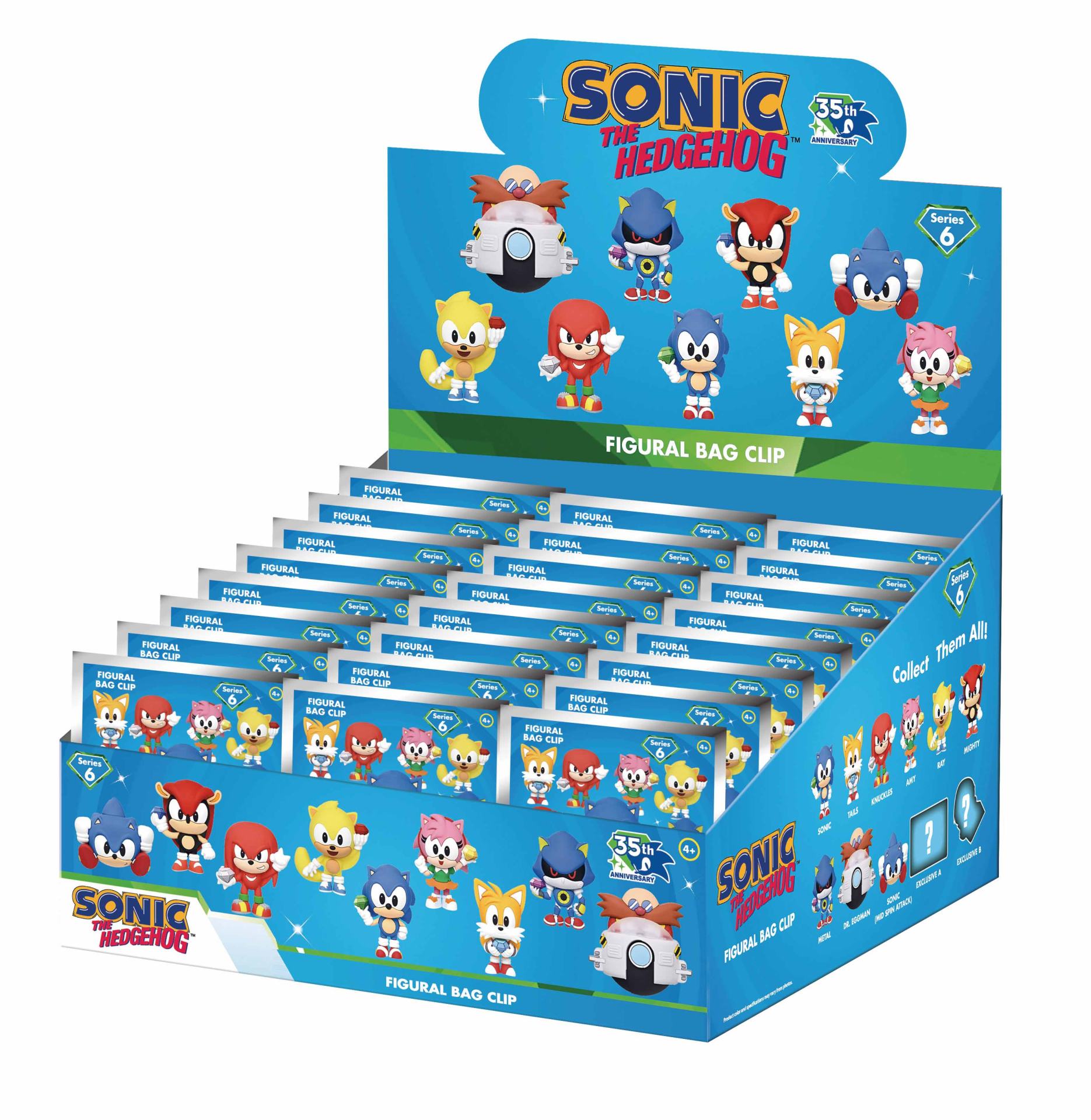 SONIC S6 BAG CLIP BLIND BOX DISPLAY (24)