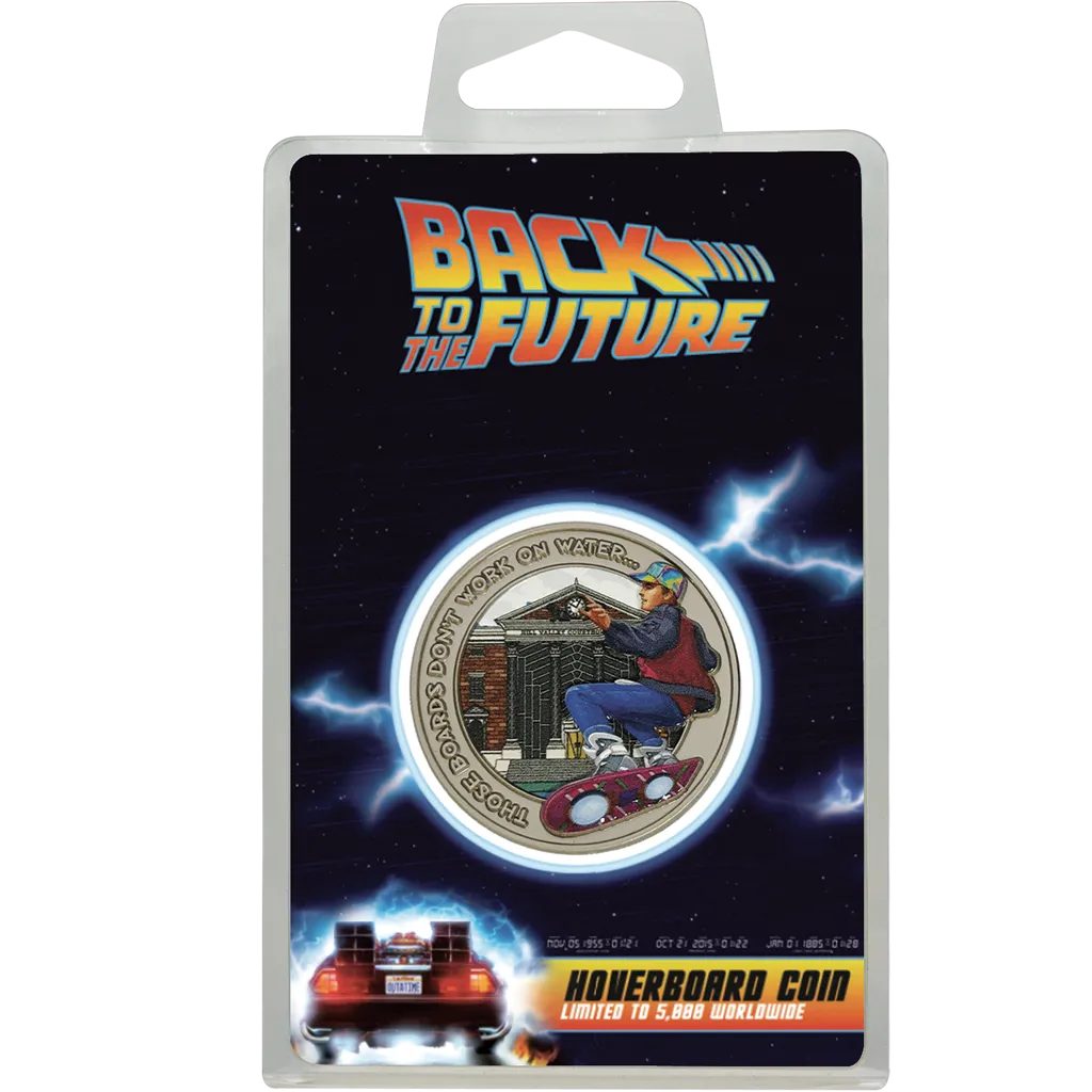 BACK TO THE FUTURE HOVERBOARD COMMEMORATIVE COIN