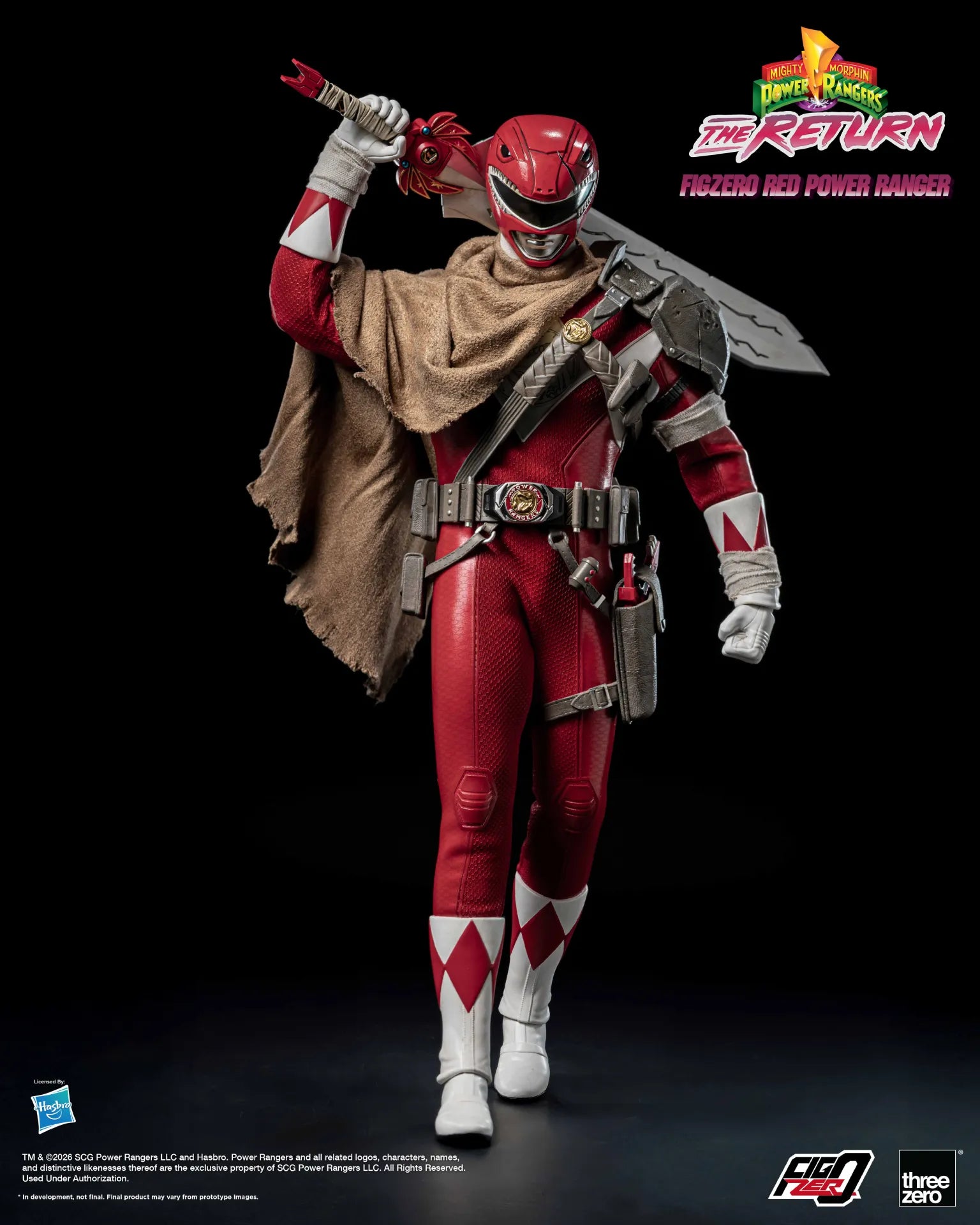 MIGHTY MORPHIN POWER RANGERS THE RETURN RED POWER RANGER 1/6 ACTION FIGURE