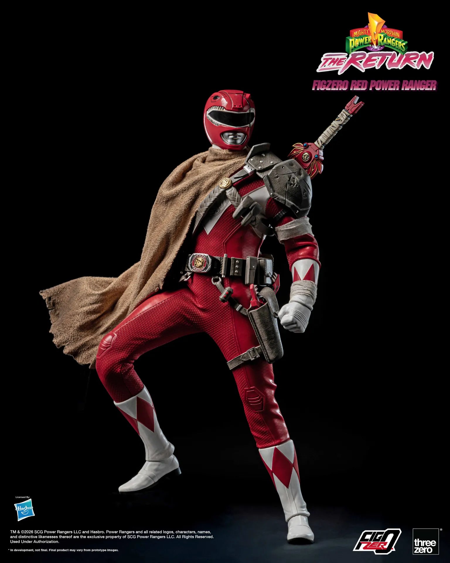 MIGHTY MORPHIN POWER RANGERS THE RETURN RED POWER RANGER 1/6 ACTION FIGURE