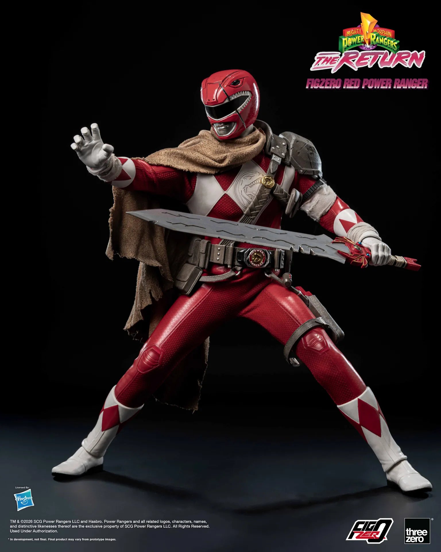 MIGHTY MORPHIN POWER RANGERS THE RETURN RED POWER RANGER 1/6 ACTION FIGURE