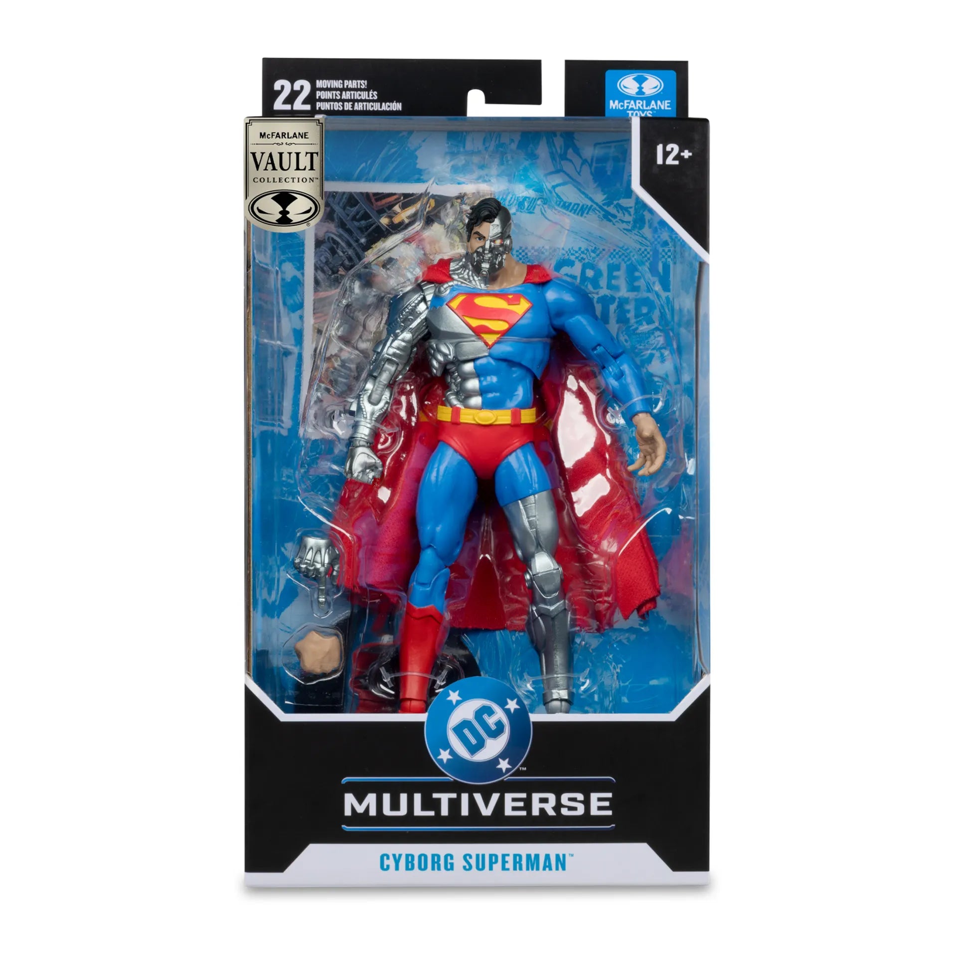 MCFARLANE VAULT DC MULTIVERSE 7INCH CYBORG SUPERMAN ACTION FIGURE