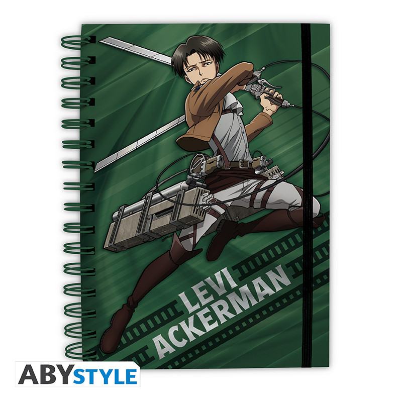 ATTACK ON TITAN LEVI SPIRAL NOTEBOOK