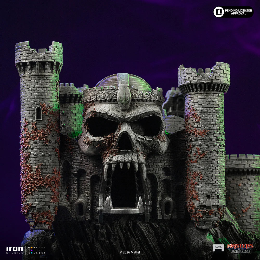 MASTERS OF THE UNIVERSE 2026 GRAYSKULL CASTLE ICONS STATUE