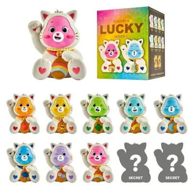 CARE BEARS FUKUHEYA FLOCKED URDU BLIND BOX (8)