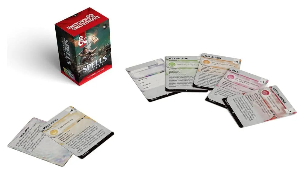 DUNGEONS & DRAGONS REFERENCE CARDS SPELLS (LEVELS 0-1) ENG