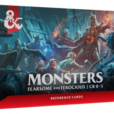 DUNGEONS & DRAGONS REFERENCE CARDS MONSTERS (FEARSOME AND FEROCIOUS) ENG