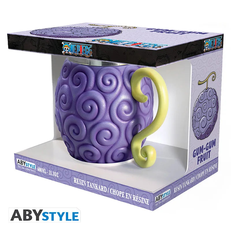 ONE PIECE GUM GUM DEVIL FRUIT 3D TANKARD