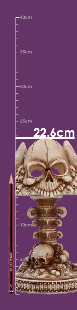 GOTHIC SKULL LAMP BONE