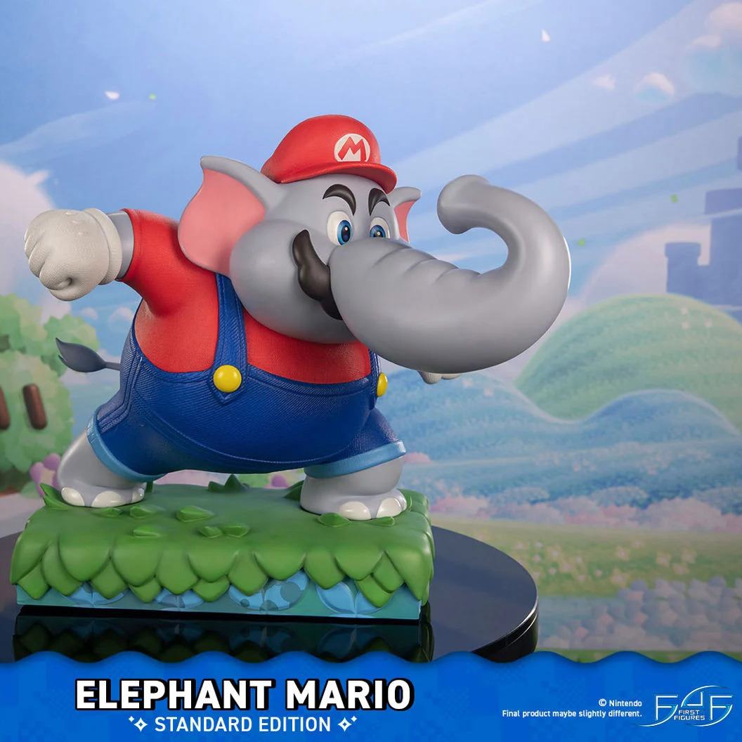 SUPER MARIO BROS ELEPHANT MARIO RESIN STATUE