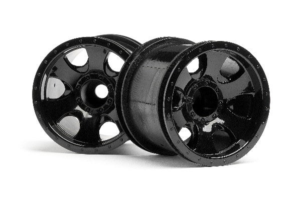 Warlock Wheel Black (2.2In/2Pcs)