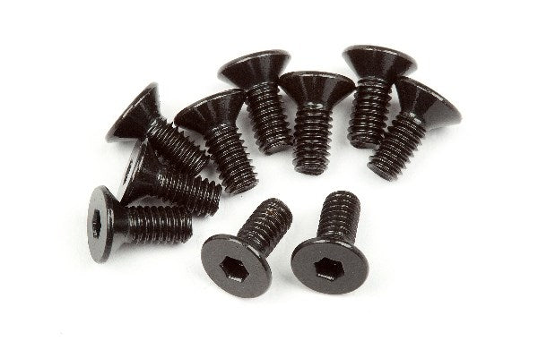 Flat Head Screw M2.5X6Mm (Hex Socket/10Pcs)