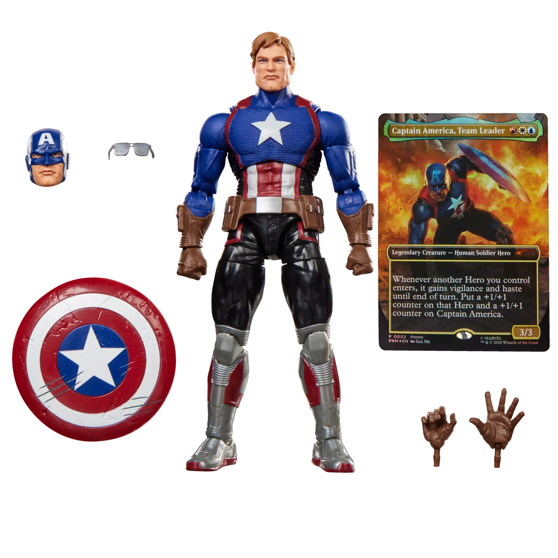 MARVEL LEGENDS MAGIC THE GATHERING CAPTAIN AMERICA AVENGERS TWILIGHT ACTION FIGURE