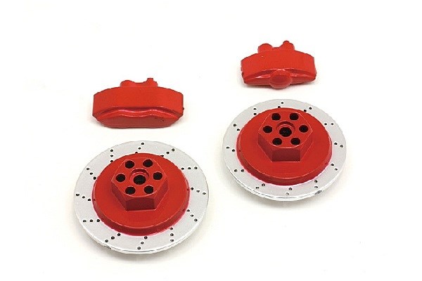 E10 Brake Disc & Caliper Set (Red)