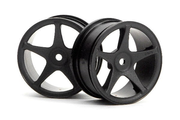 Super Star Wheels 26Mm Black (1Mm Offset)