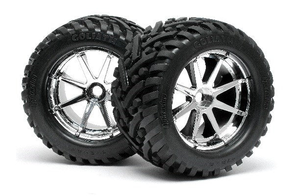 Mounted Goliath Tire 178X97Mm On Blast Wheel Crm