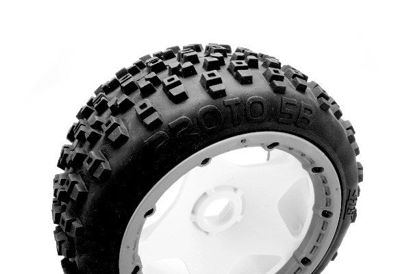 Proto Tire (White/Baja 5B/Rear/2Pcs)