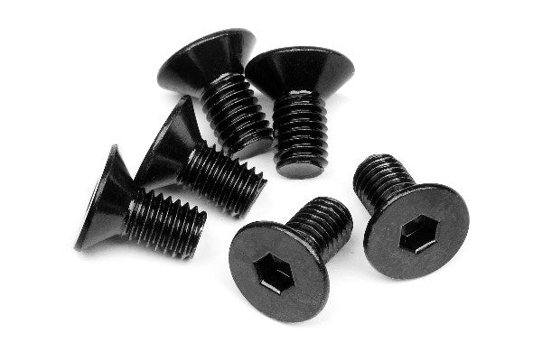 Flat Head Screw M5x10mm (Hex Socket/6pcs)