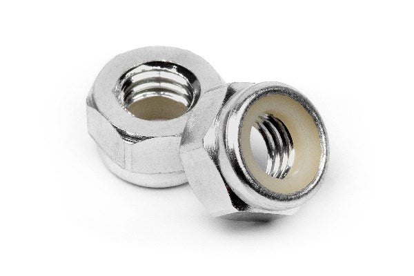 Aluminum Lock Nut M5 (Silver/10Pcs)