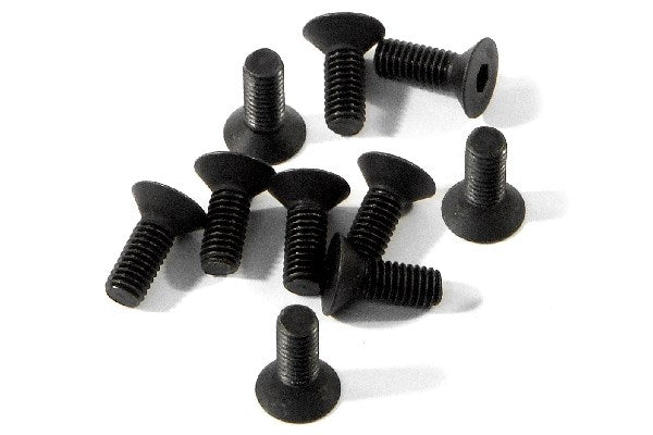 Flat Head Screw M3X8Mm (Hex Socket/10Pcs)