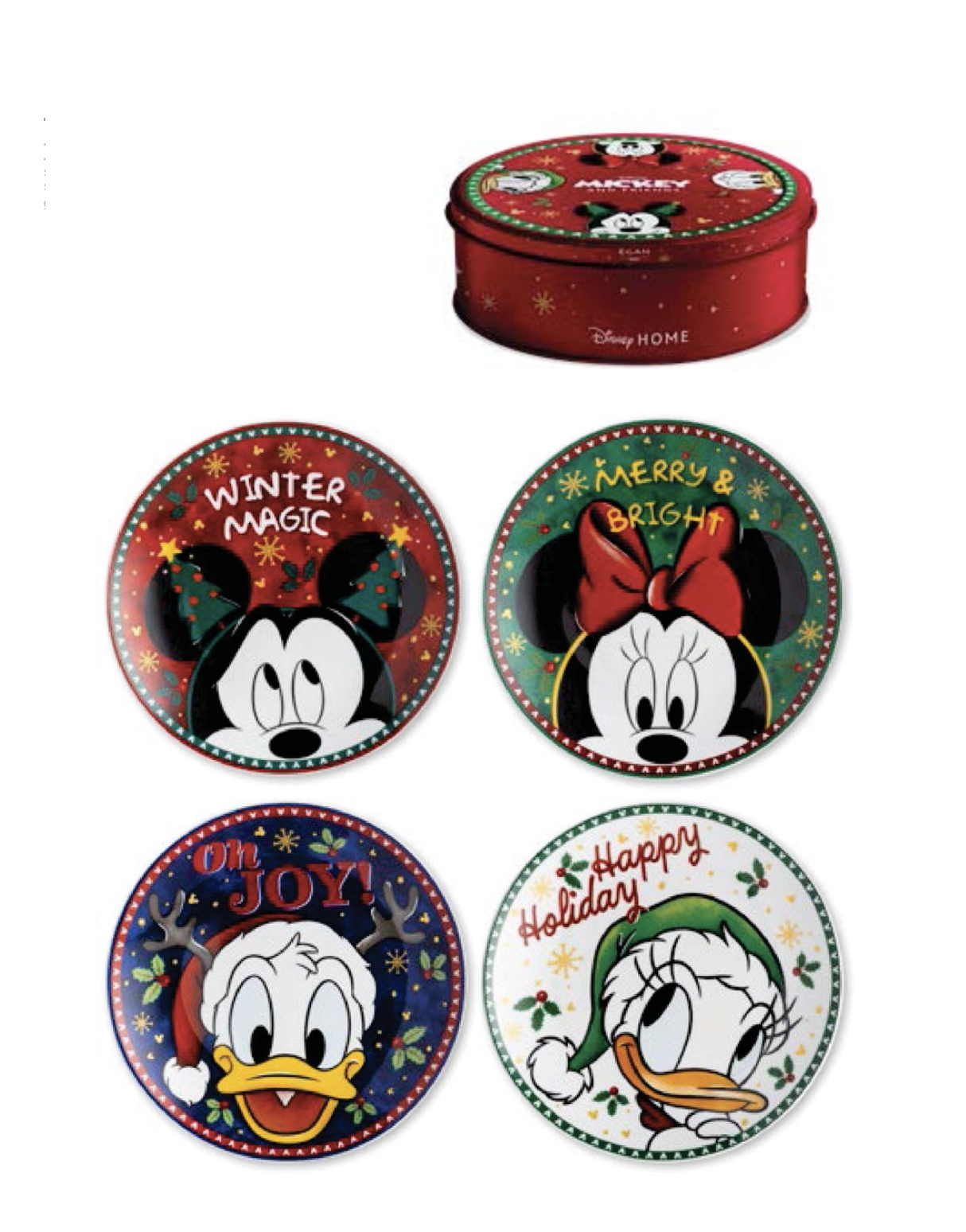 DISNEY - Magic Winter - Set of 4 Dessert Plates 19,5cm