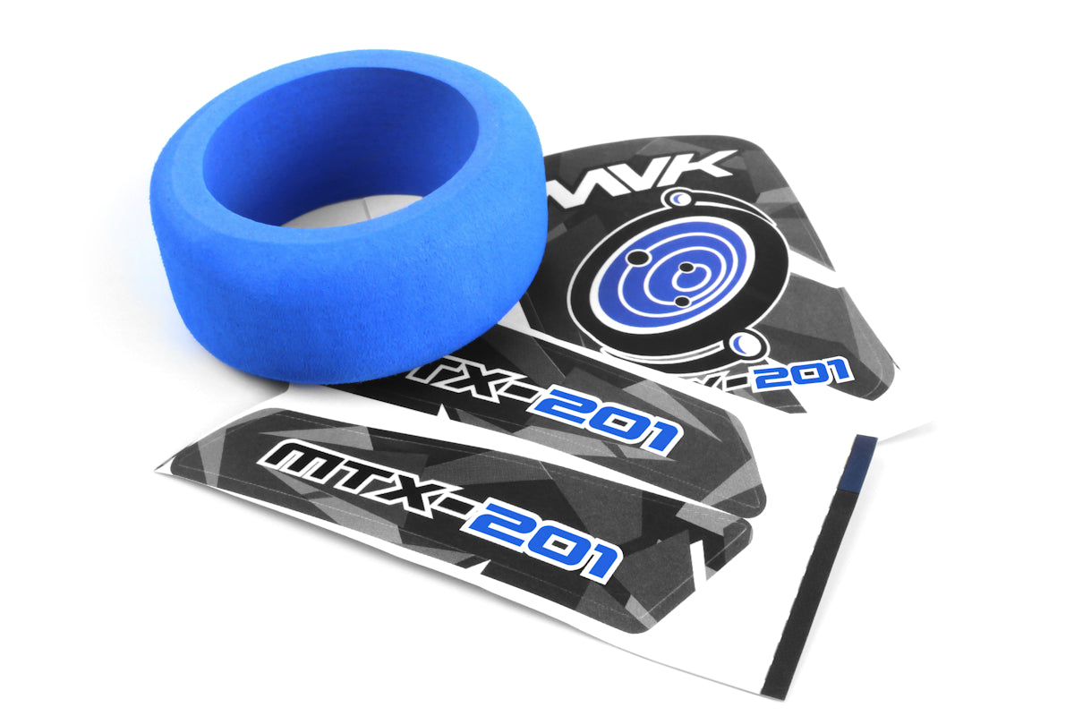 MTX-201 Transmitter Wheel Foam & Decals (Blue)