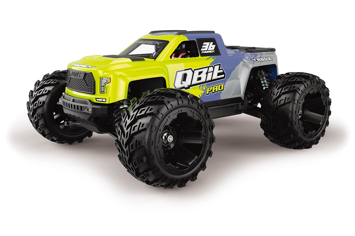 Qbit MT Pro 1/16th Monster Truck - Fluoro Green