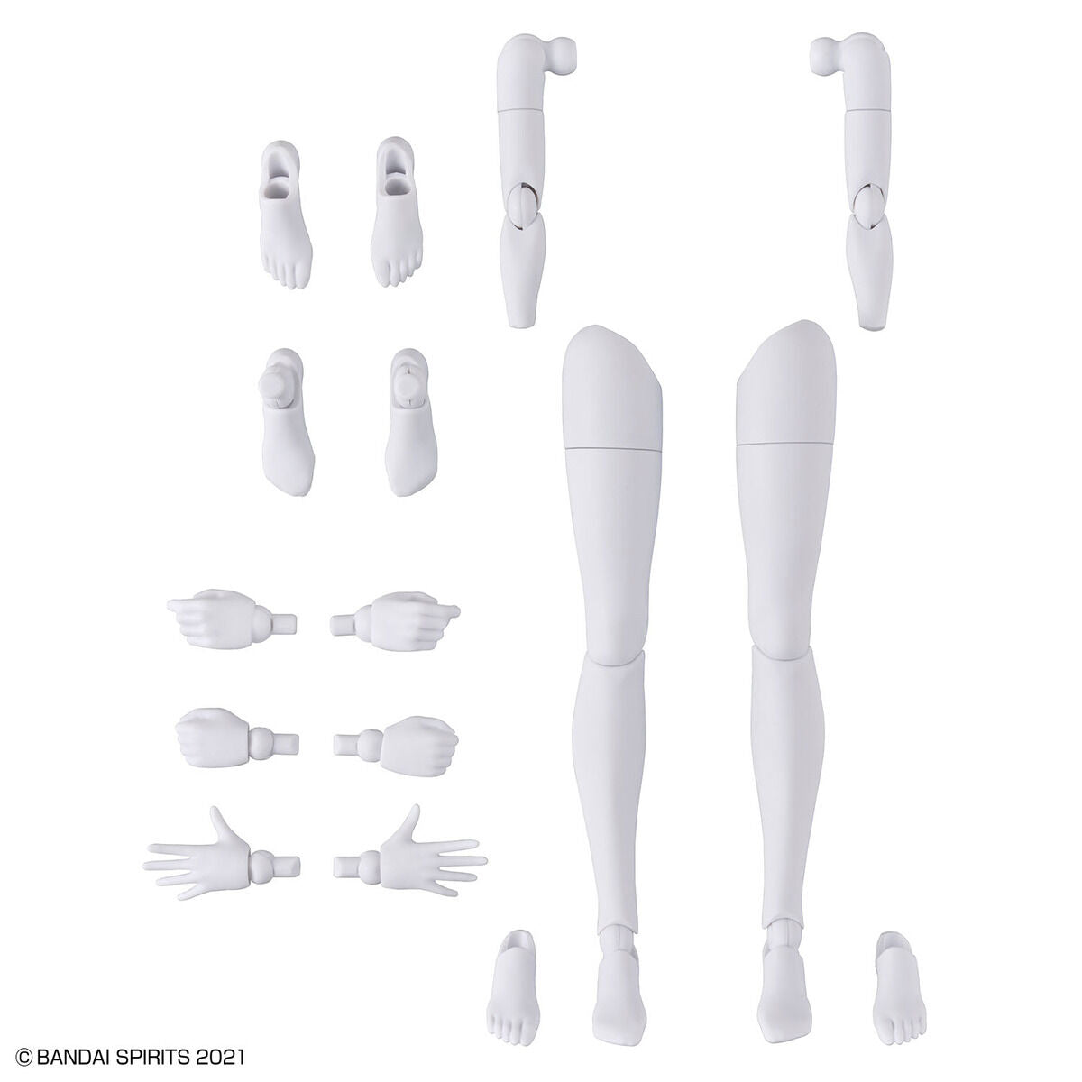 30MS Optional Body Parts Arm Parts & Leg Parts [White/Black]