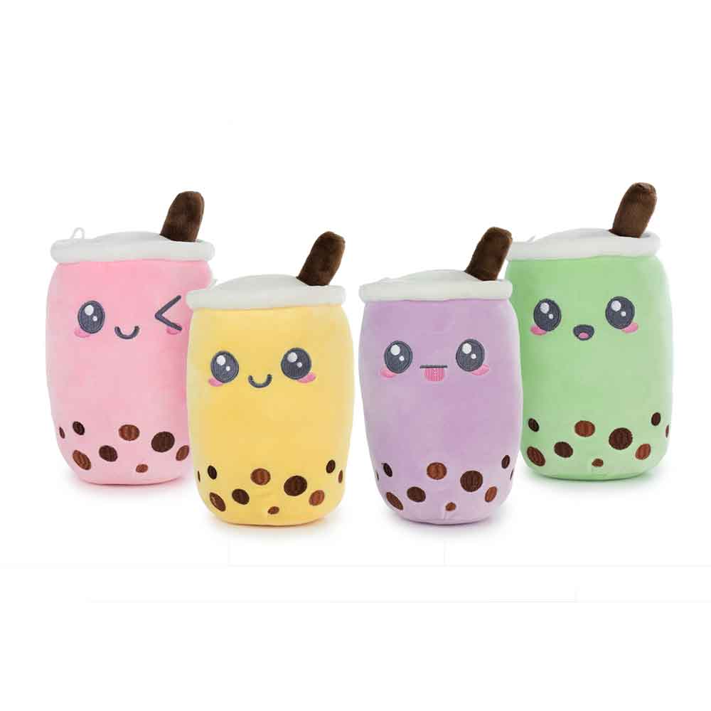 KAWAII - Bubble Tea - Assortment of 8 Plushs 4 Models - 27cm