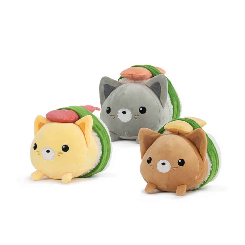 KAWAII - Nekogiri  - Assortment of 6 Plushs 3 Models - 17cm