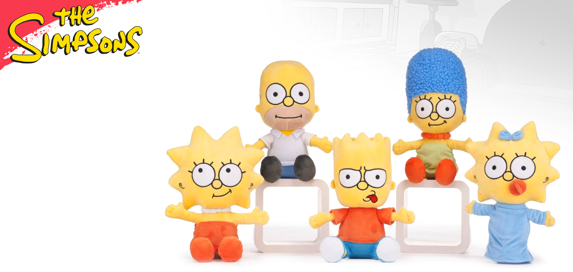 THE SIMPSONS - Assortment of 24 Plushs - 5 Models - 30cm