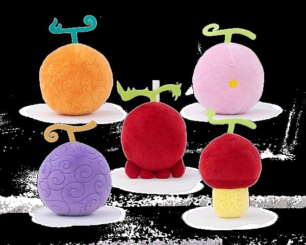 ONE PIECE - Fruits - Assortment of 5 Plush 7inch