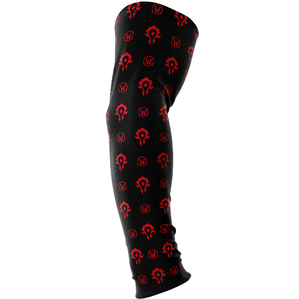 World of Warcraft Horde seamless gaming arm sleeve black_red, M