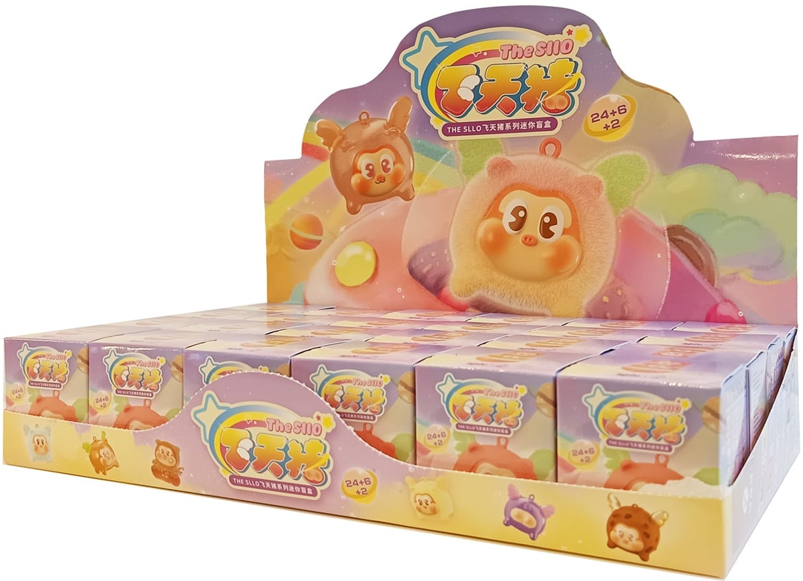 SLLO - Flying Pig - Display of 24 Mini Figures 5cm - Mystery Box