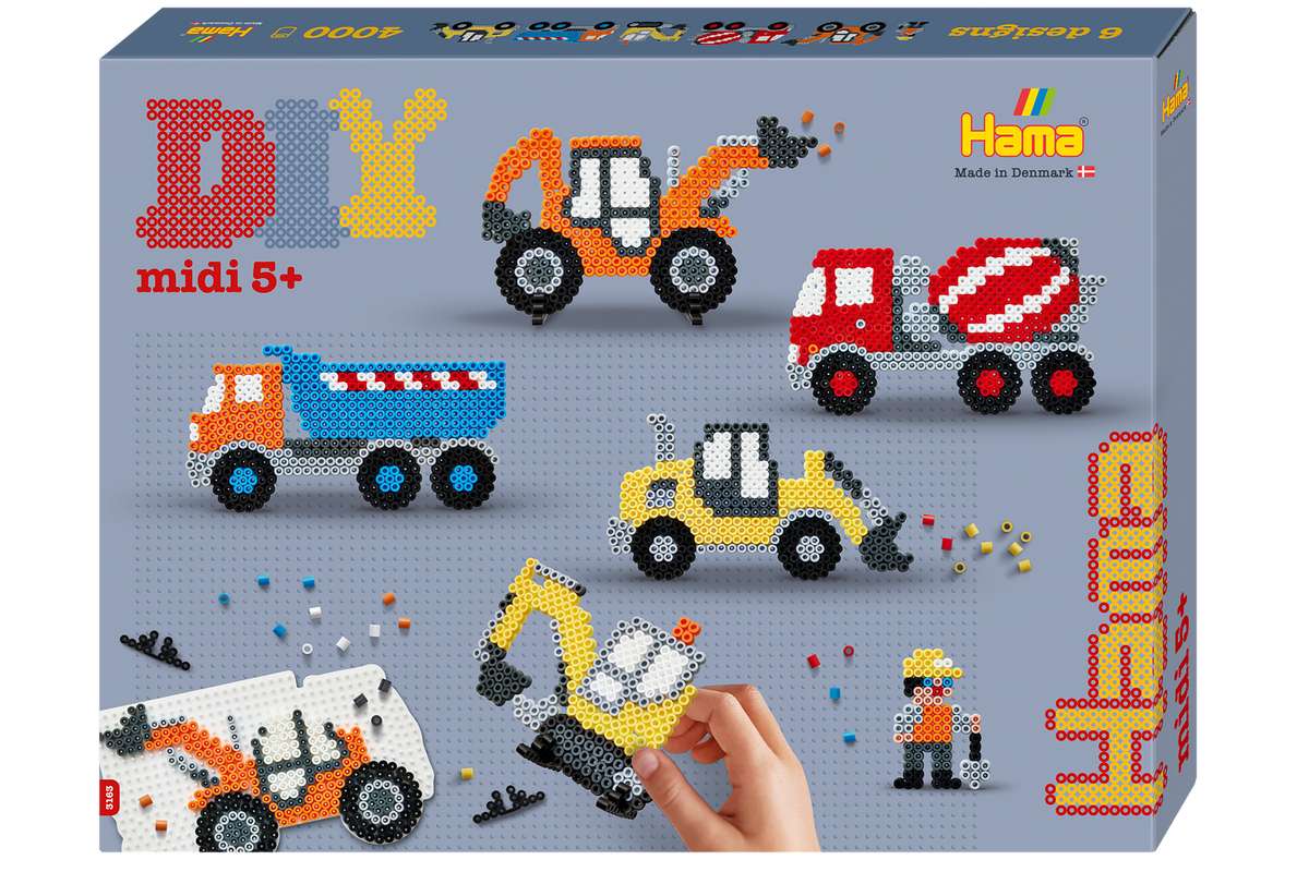 Hama midi gaveæske entreprenørmaskiner