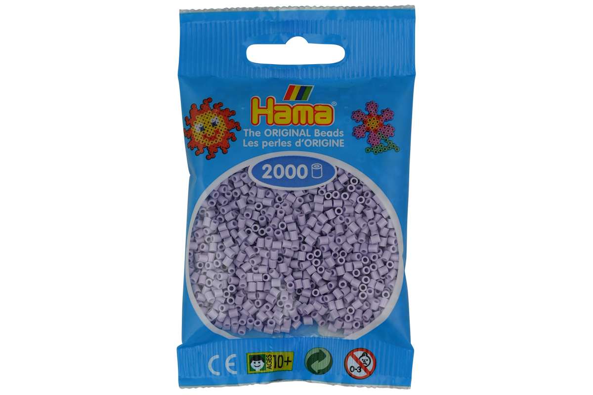 Hama mini perler 2000stk lys lavendel